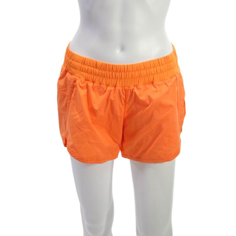 Lululemon Women Athletic Orange Nylon Shorts Size 6